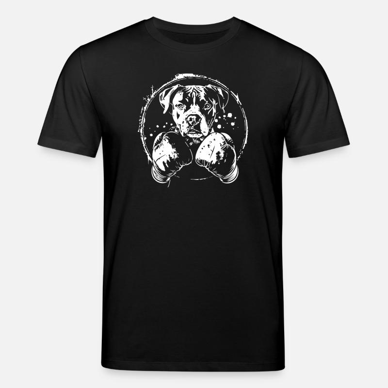 Hund Boxer Boxen MMA - Stanley/Stella Unisex Bio-T-Shirt CREATOR  - Schwarz