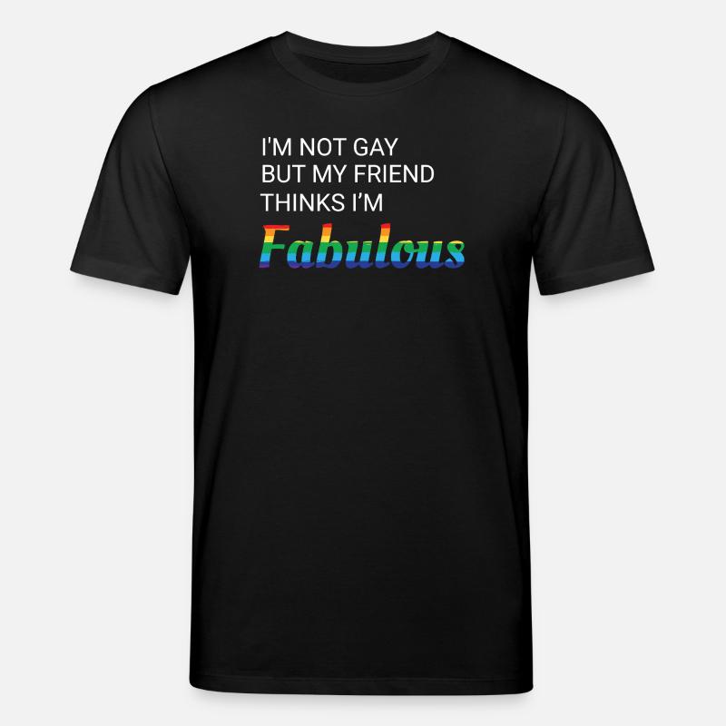 Freundschaft Stolz Regenbogen Design - Stanley/Stella Unisex Bio-T-Shirt CREATOR  - Schwarz