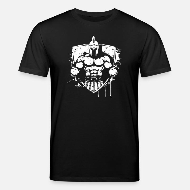Fierce Gladiator Helmet - Stanley/Stella CREATOR Unisex Organic T-Shirt - black