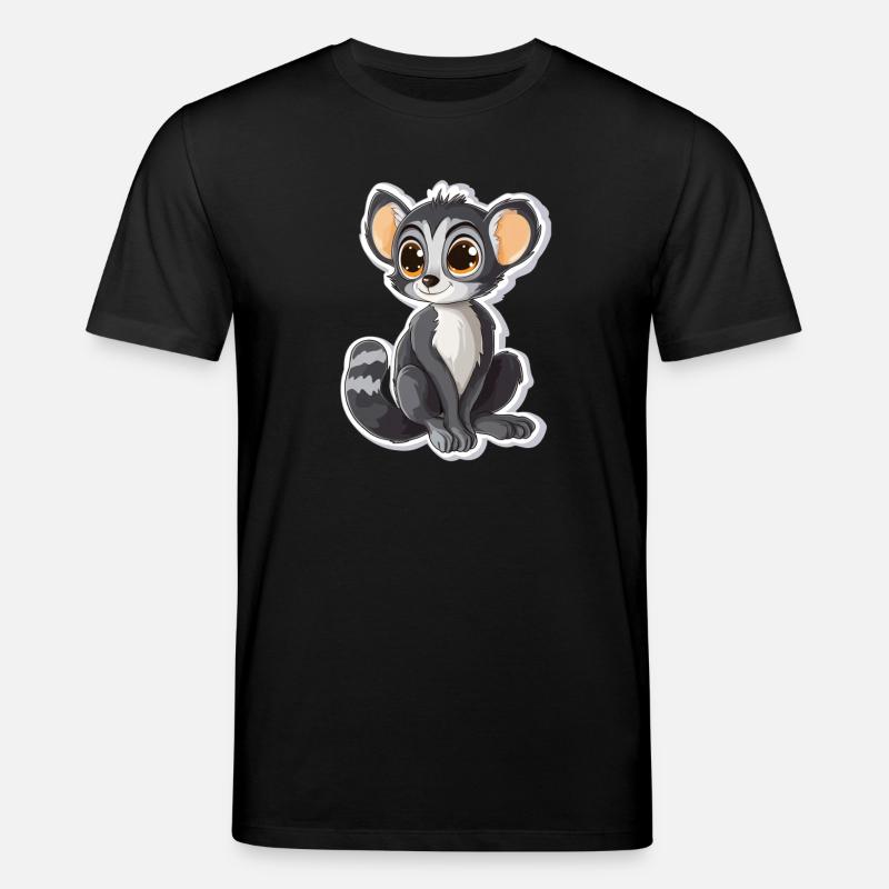 Lemur - Stanley/Stella Unisex Bio-T-Shirt CREATOR  - Schwarz