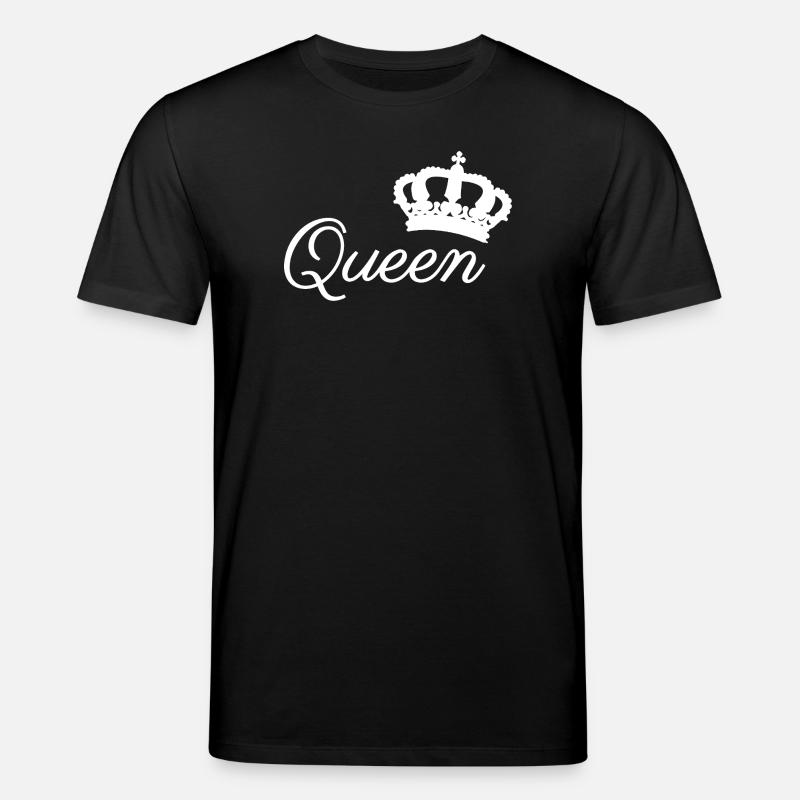 Elegantes Queen Crown Typografie-Design - Stanley/Stella Unisex Bio-T-Shirt CREATOR  - Schwarz