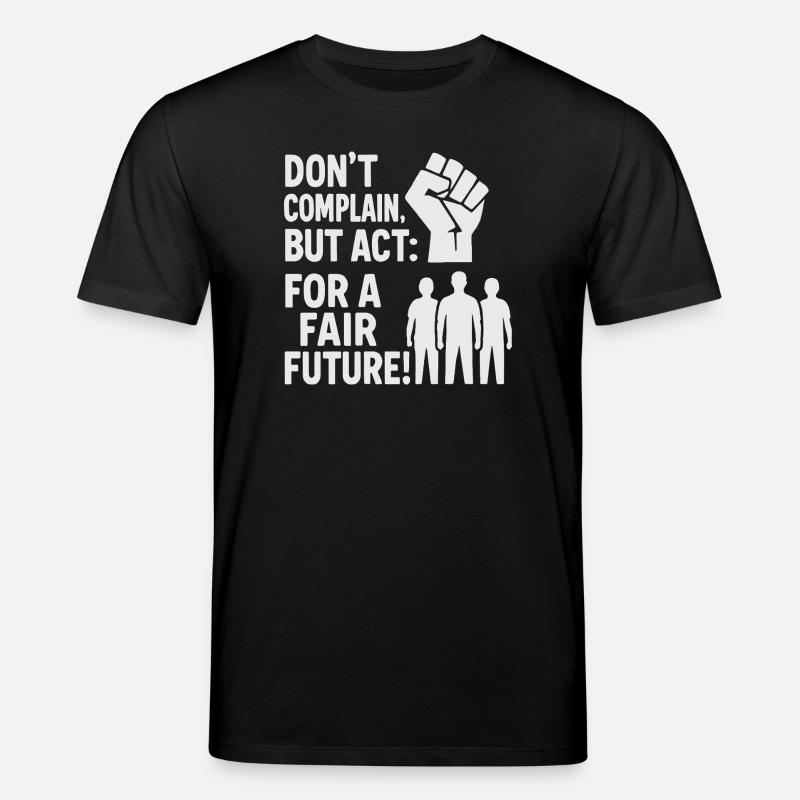 Acting for a fair future - Stanley/Stella CREATOR Unisex Organic T-Shirt - black