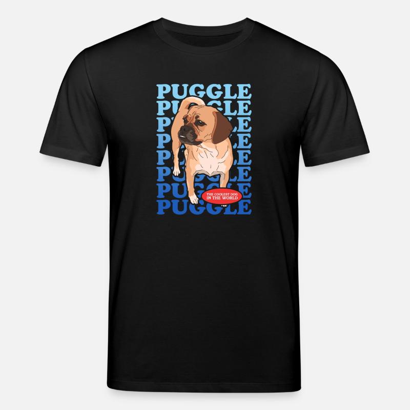 Puggle Hundebesitzer Geschenk - Stanley/Stella Unisex Bio-T-Shirt CREATOR  - Schwarz