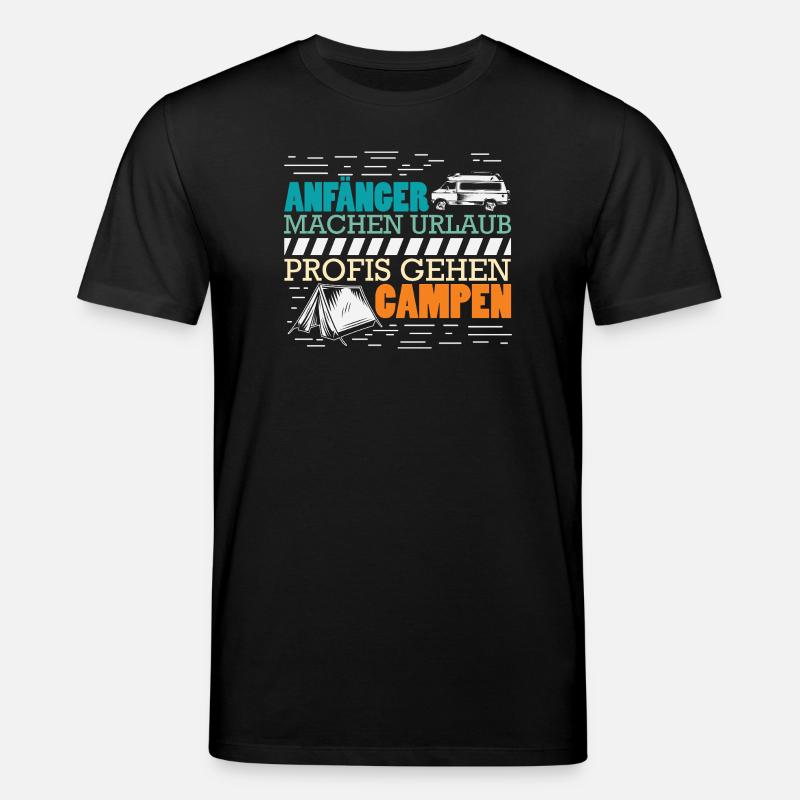 Camper Camping Wohnwagen Spruch - Stanley/Stella Unisex Bio-T-Shirt CREATOR  - Schwarz