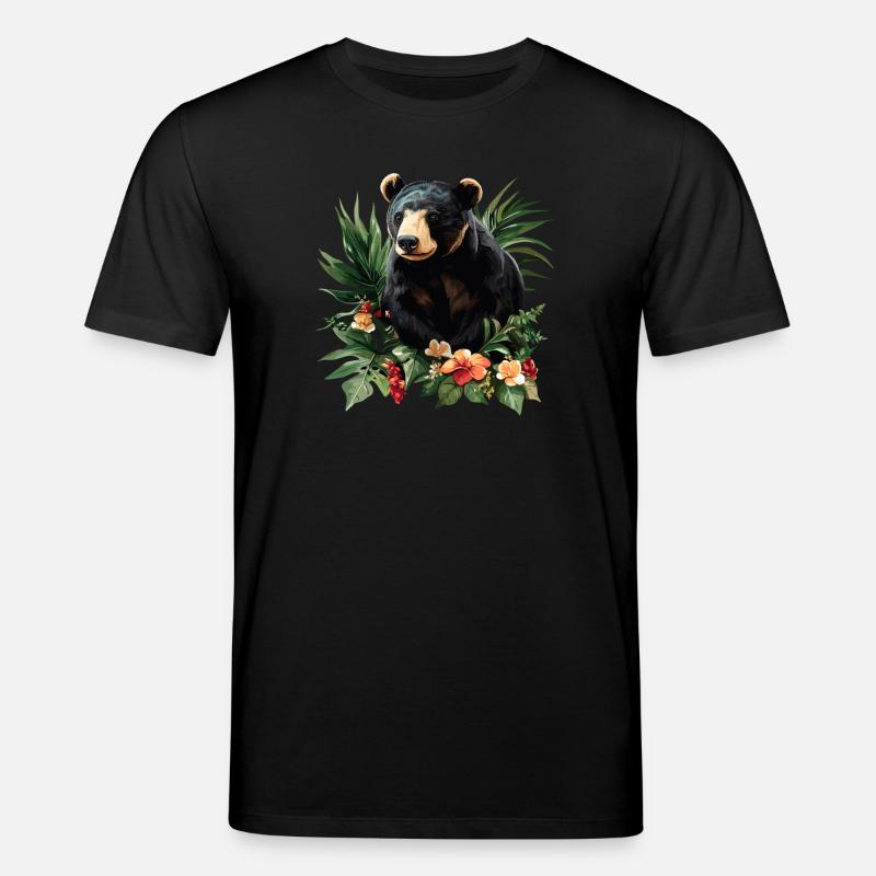 Sun Bear Malaienbär - Stanley/Stella Unisex Bio-T-Shirt CREATOR  - Schwarz