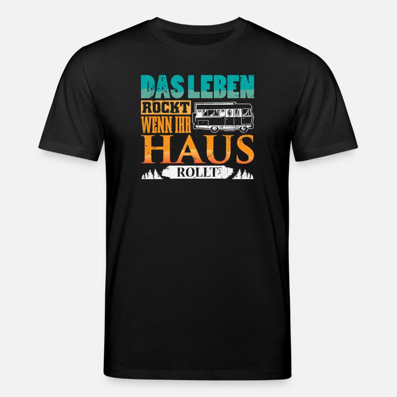 Camper Camping Wohnwagen Spruch - Stanley/Stella Unisex Bio-T-Shirt CREATOR  - Schwarz