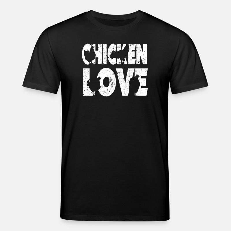 Poulet Amour Graffiti Design - T-shirt bio CREATOR Stanley/Stella Unisexe - noir