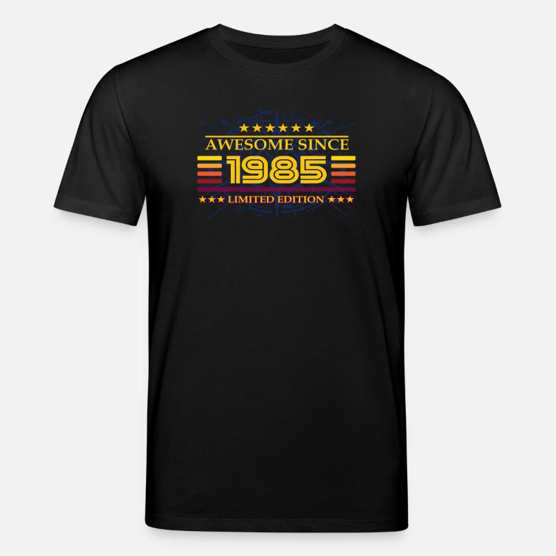 Awesome since 1985 Limited Edition - Stanley/Stella Unisex Bio-T-Shirt CREATOR  - Schwarz