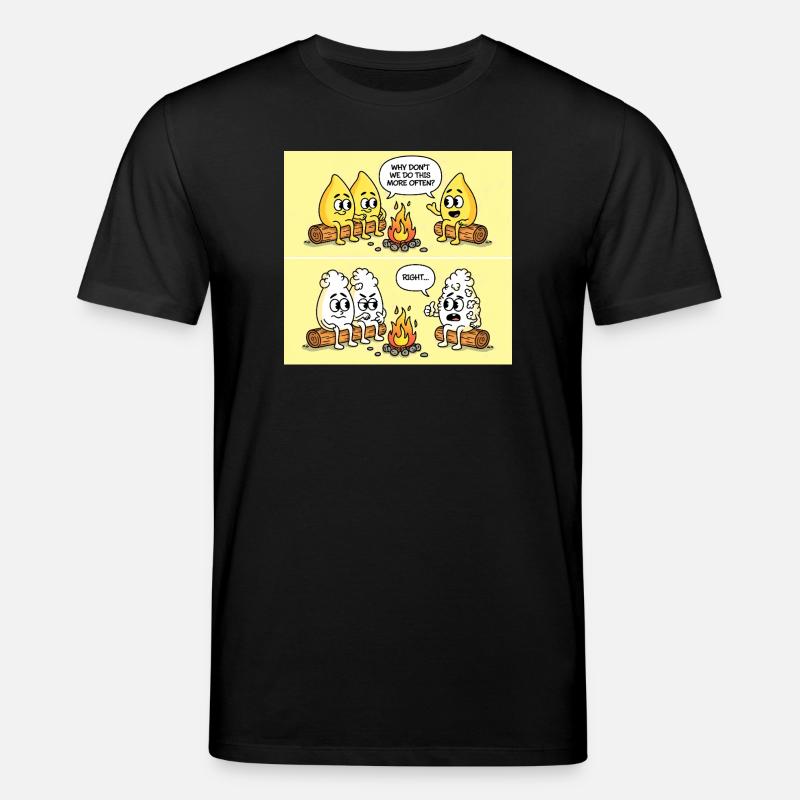 Popcorn Gag – Campfire Fun Gone Wrong - Stanley/Stella Unisex Bio-T-Shirt CREATOR  - Schwarz