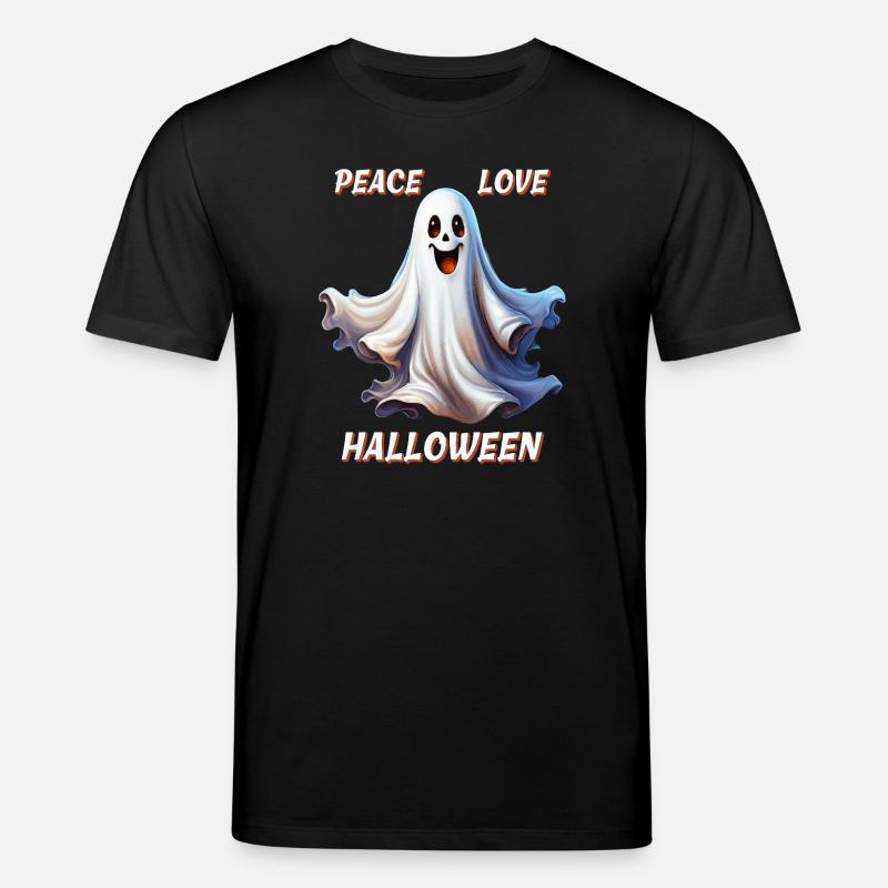 FANTÔME PAIX AMOUR HALLOWEEN - T-shirt bio CREATOR Stanley/Stella Unisexe - noir