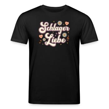 Schlager Liebe Schlager Party Team - Stanley/Stella Unisex Bio-T-Shirt CREATOR  - Schwarz - Vorne - Alina (178cm) & Michal (187cm)
