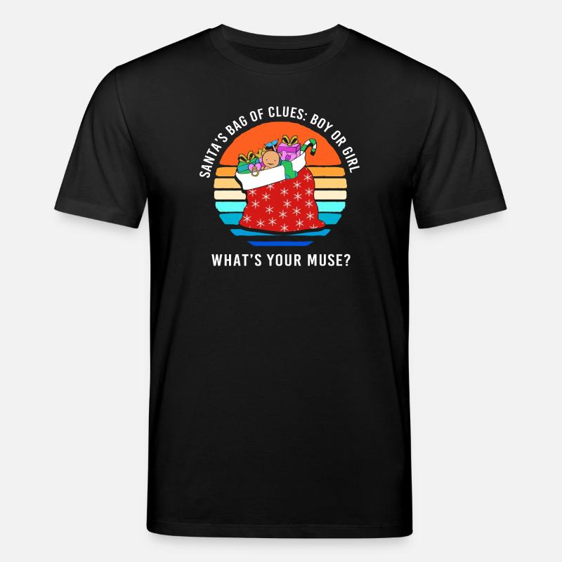 Maman enceinte Maman Noël - T-shirt bio CREATOR Stanley/Stella Unisexe - noir