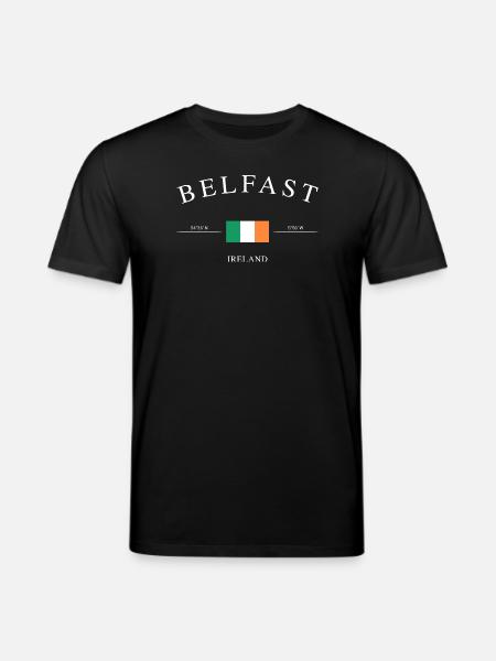 Belfast, Irlanda del Norte: recuerdo y regalo navideño - Camiseta ecológica unisex CREATOR de Stanley/Stella - negro