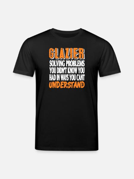 Glazier Nutritional Facts Parody Work Skill Humor - Stanley/Stella CREATOR Unisex Organic T-Shirt - black