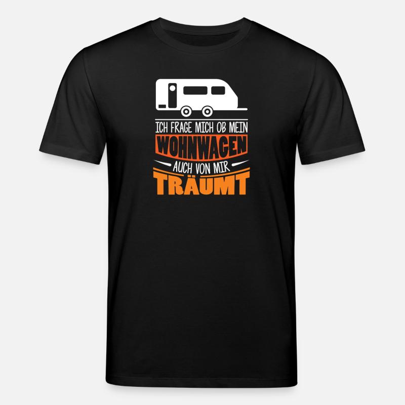 Camper Camping Wohnwagen Spruch - Stanley/Stella Unisex Bio-T-Shirt CREATOR - Schwarz