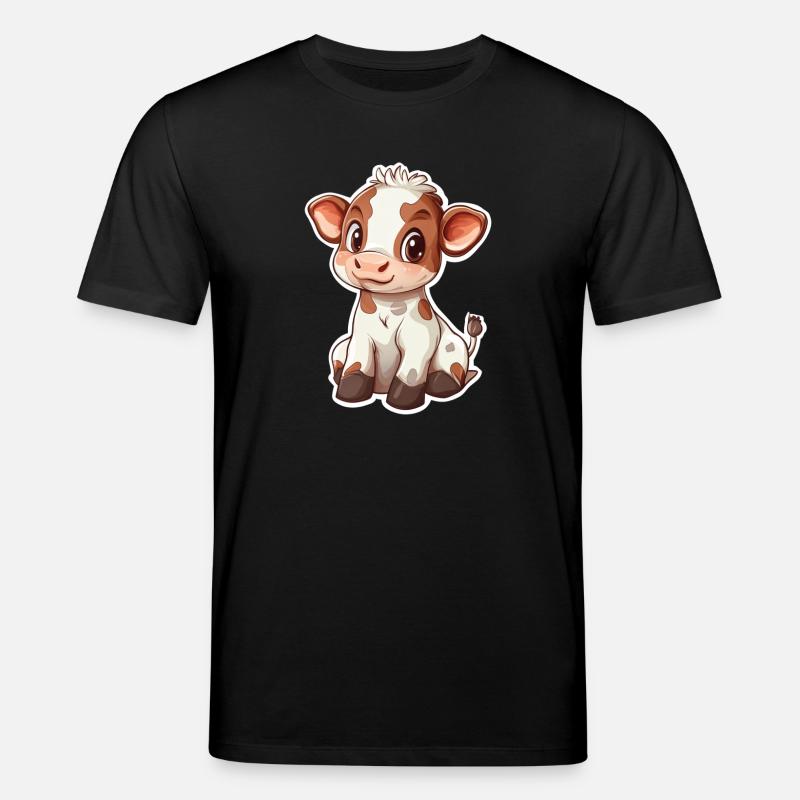 Kuh - Stanley/Stella Unisex Bio-T-Shirt CREATOR - Schwarz