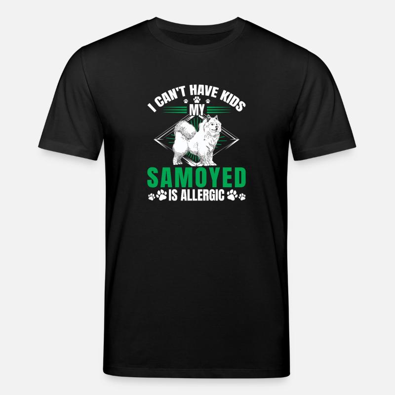 Samojede ist allergisch Schlittenhund - Stanley/Stella Unisex Bio-T-Shirt CREATOR  - Schwarz