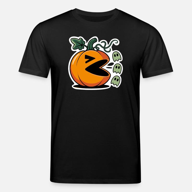 Halloween Pumpkin Gaming Design - Stanley/Stella Unisex Bio-T-Shirt CREATOR - Schwarz