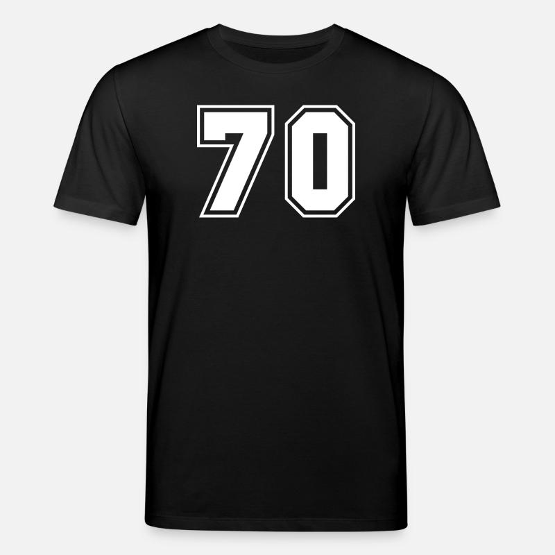 Numéros sportifs Design 70 - T-shirt bio CREATOR Stanley/Stella Unisexe - noir