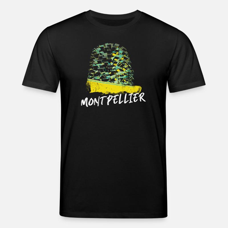 Montpellier Dynamic Colours in Architecture - Stanley/Stella CREATOR Unisex Organic T-Shirt - black
