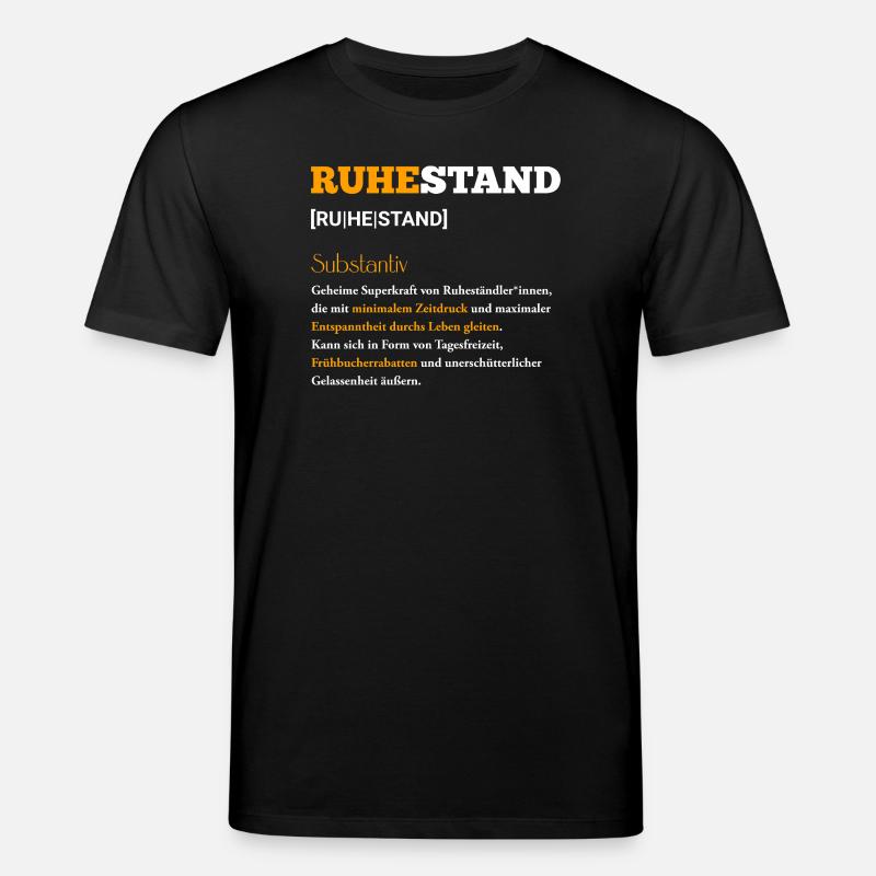 Retraite Pression temporelle minimale - T-shirt bio CREATOR Stanley/Stella Unisexe - noir