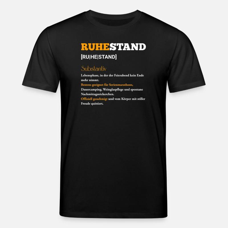 Ruhestand Lebensfreude - Stanley/Stella Unisex Bio-T-Shirt CREATOR - Schwarz