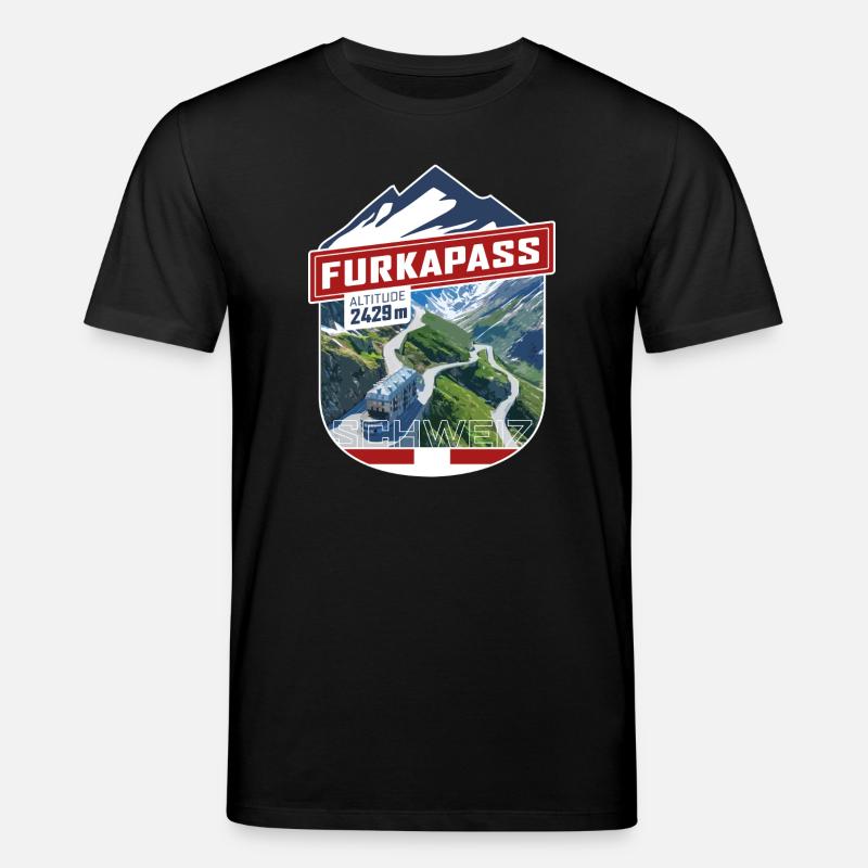 Sticker_CH_Furka - Stanley/Stella Unisex Bio-T-Shirt CREATOR - Schwarz