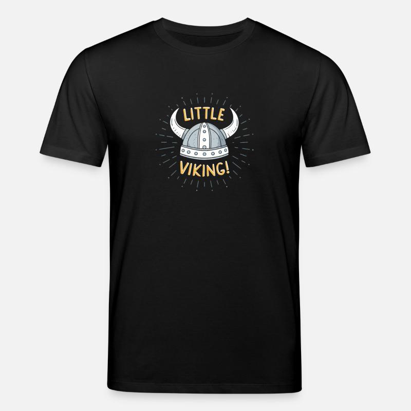 Kleiner Wikingerhelm - Stanley/Stella Unisex Bio-T-Shirt CREATOR  - Schwarz