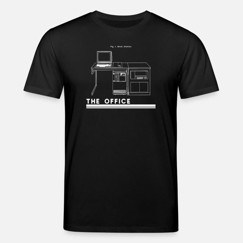 Silhouette de bureau rétro - T-shirt bio CREATOR Stanley/Stella Unisexe - noir