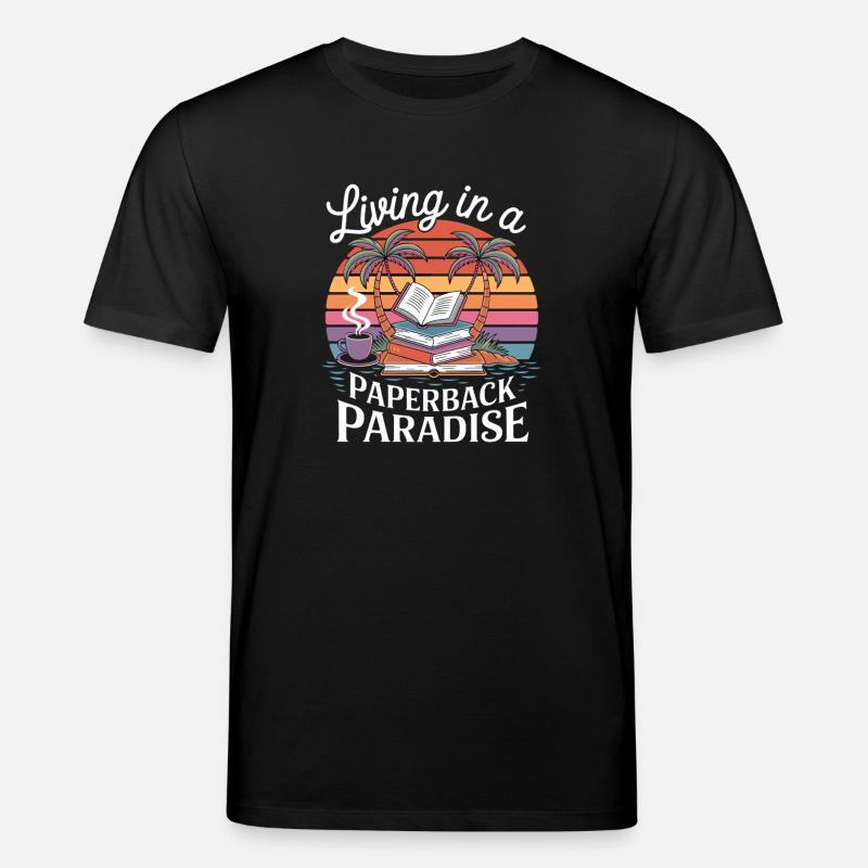 Leben im Taschenbuch-Paradies - Stanley/Stella Unisex Bio-T-Shirt CREATOR  - Schwarz