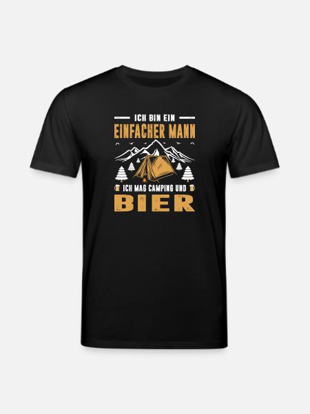 Funny Camping Sayings Motorhome Caravan - Stanley/Stella CREATOR Unisex Organic T-Shirt - black