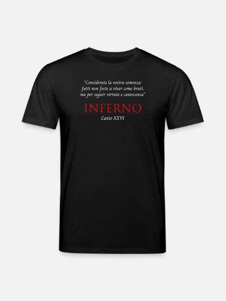 Inferno Canto XXVI Divine Commedy Considerate - Stanley/Stella CREATOR Unisex Organic T-Shirt - black