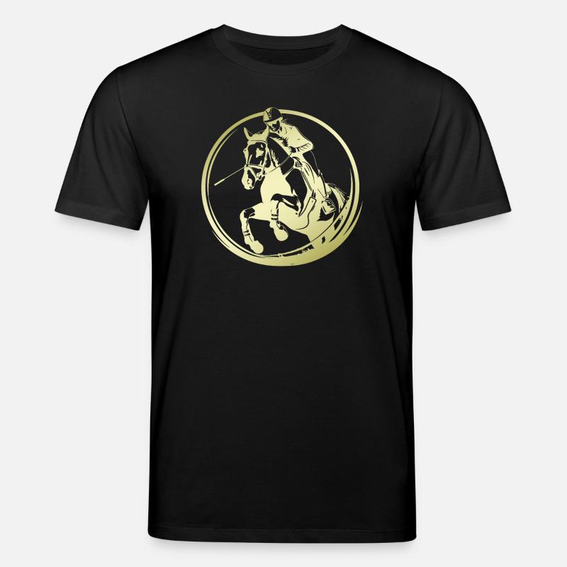 Silhouette de cheval d’équitation - T-shirt bio CREATOR Stanley/Stella Unisexe - noir
