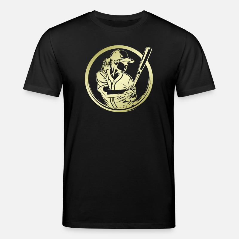 Baseball Silhouette - Stanley/Stella Unisex Bio-T-Shirt CREATOR  - Schwarz