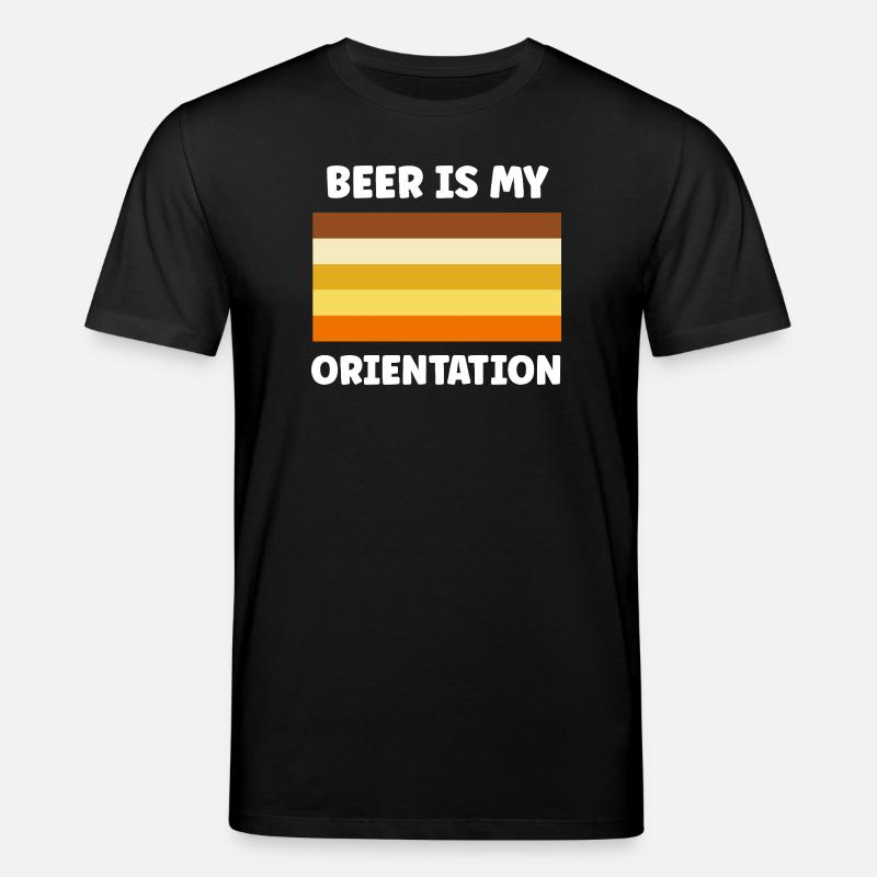 Bier ist meine Orientierung - Stanley/Stella Unisex Bio-T-Shirt CREATOR  - Schwarz