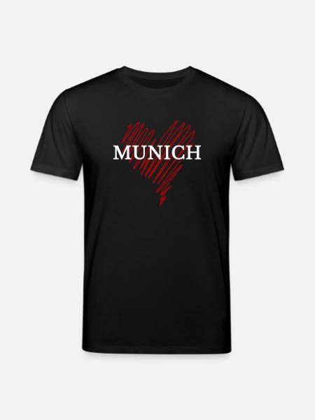 J’adore Munich, souvenir Munich - T-shirt bio CREATOR Stanley/Stella Unisexe - noir