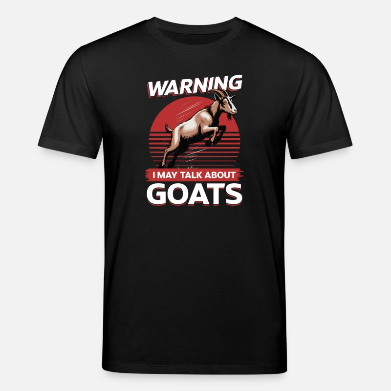 Drôle d’animal de la ferme chèvre - T-shirt bio CREATOR Stanley/Stella Unisexe - noir