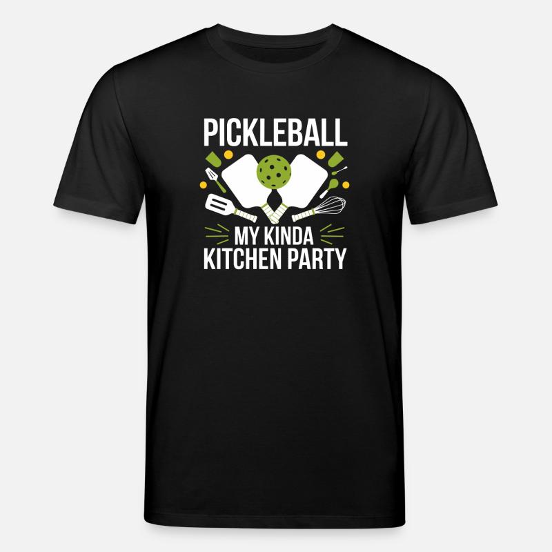 Pickleball My Kinda Kitchen Party - Stanley/Stella CREATOR Unisex Organic T-Shirt - black