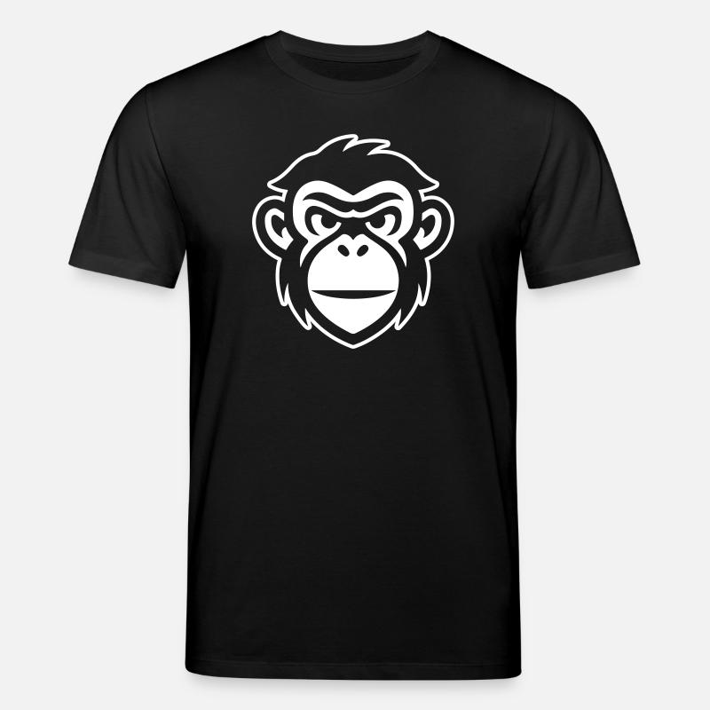 Affe Kopf - Stanley/Stella Unisex Bio-T-Shirt CREATOR  - Schwarz