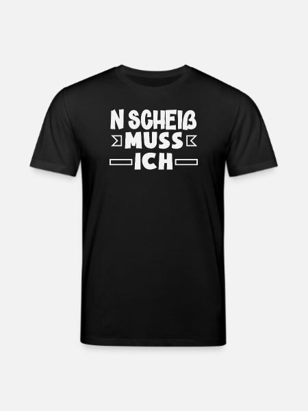 N Scheiß muss ich – Mittelfinger - Stanley/Stella Unisex Bio-T-Shirt CREATOR - Schwarz
