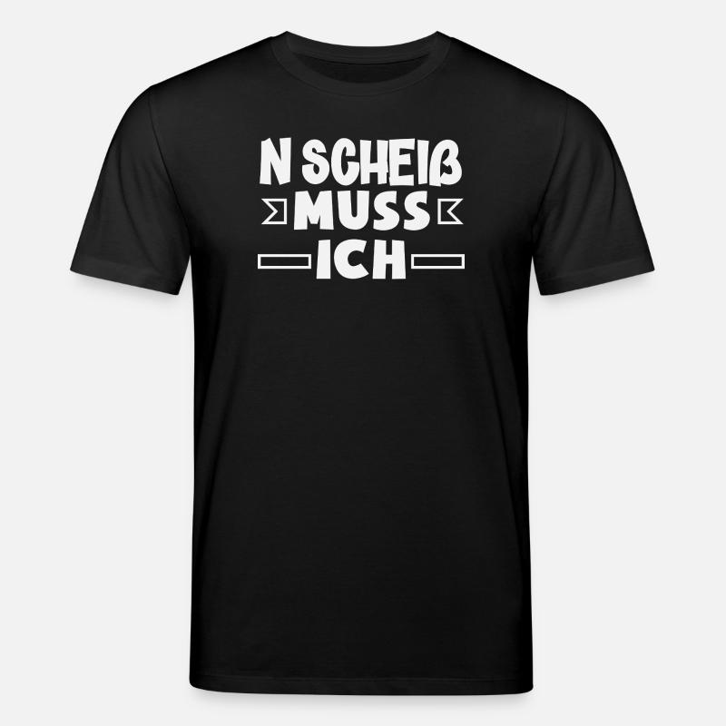 N Scheiß muss ich – Mittelfinger - Stanley/Stella Unisex Bio-T-Shirt CREATOR  - Schwarz