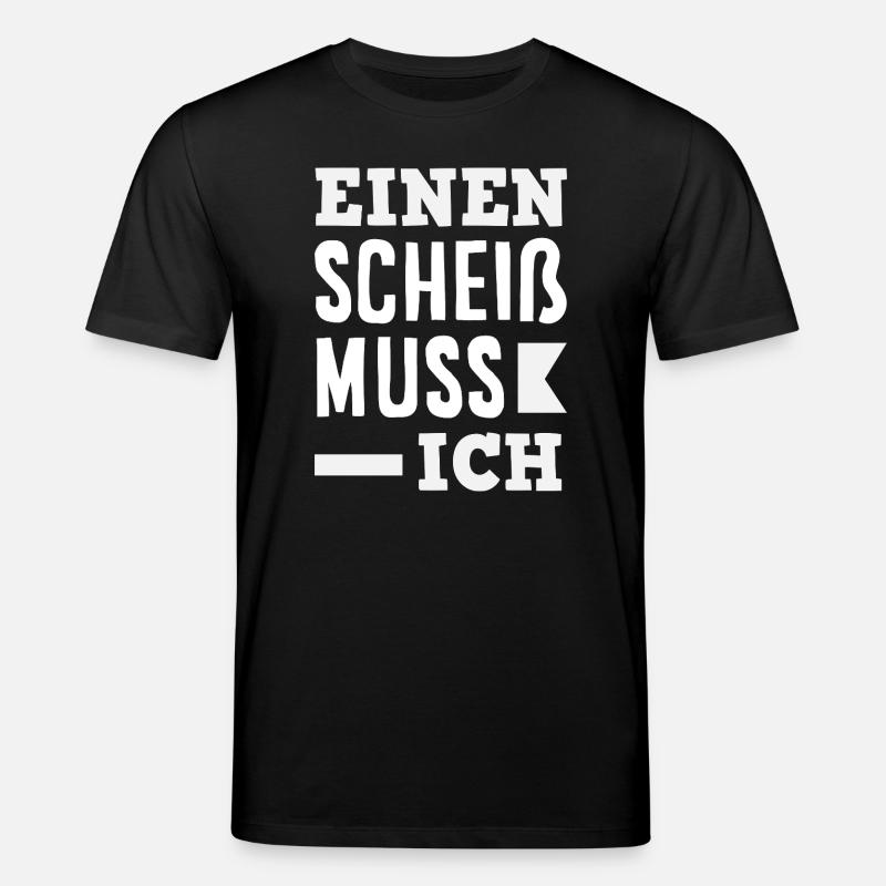 N Scheiß muss ich – Mittelfinger - Stanley/Stella Unisex Bio-T-Shirt CREATOR  - Schwarz