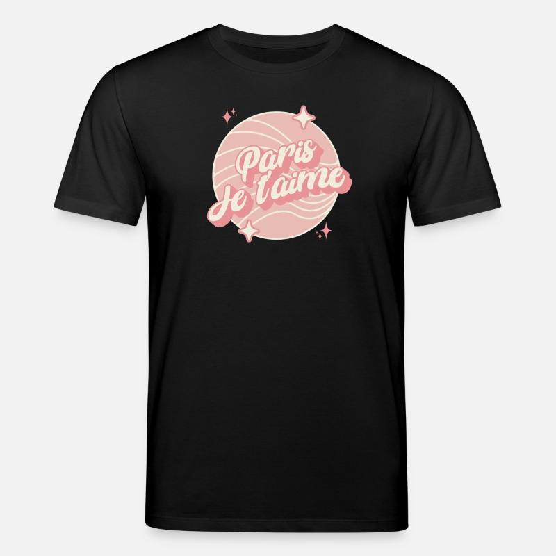 paris Ich liebe dich - Stanley/Stella Unisex Bio-T-Shirt CREATOR - Schwarz
