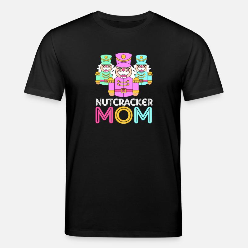 Nutcracker Christmas Mom Mom - Stanley/Stella CREATOR Unisex Organic T-Shirt - black