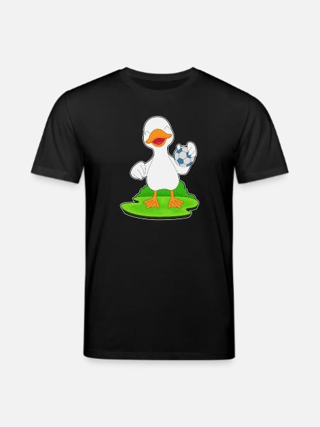 Duck Handball Player Handball - Stanley/Stella CREATOR Unisex Organic T-Shirt - black