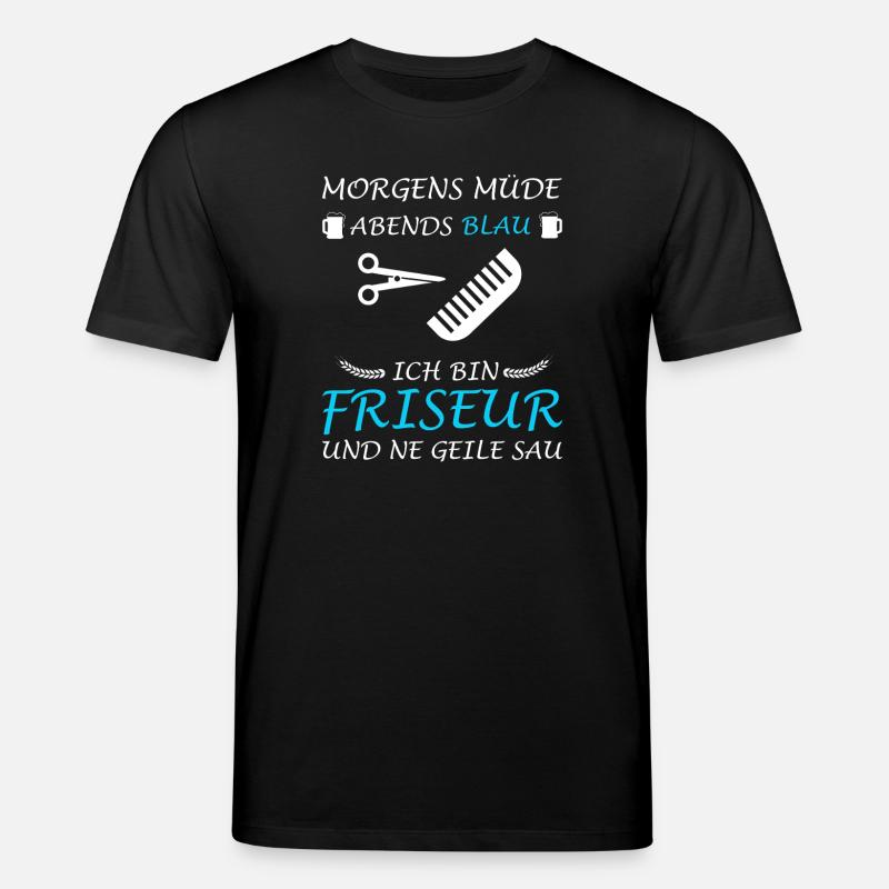Coiffeur Coiffeur Coiffeur Dicton drôle - T-shirt bio CREATOR Stanley/Stella Unisexe - noir