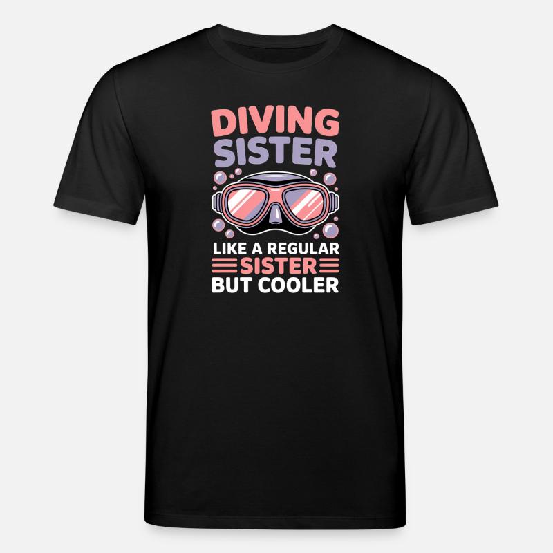 Tauchen Spruch Mädchen Lustiges Tauchen Geschenk - Stanley/Stella Unisex Bio-T-Shirt CREATOR  - Schwarz