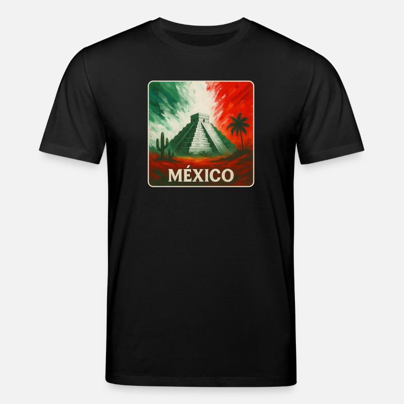 Conception des pyramides du Mexique - T-shirt bio CREATOR Stanley/Stella Unisexe - noir