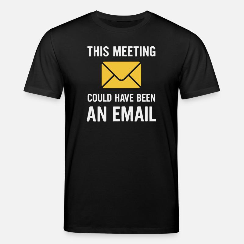 Meeting oder E-Mail - Stanley/Stella Unisex Bio-T-Shirt CREATOR  - Schwarz