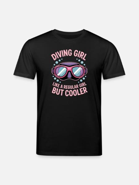 Plongée Dire Fille Drôle Plongée Cadeau - T-shirt bio CREATOR Stanley/Stella Unisexe - noir